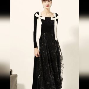 No brand! Long velvet dress